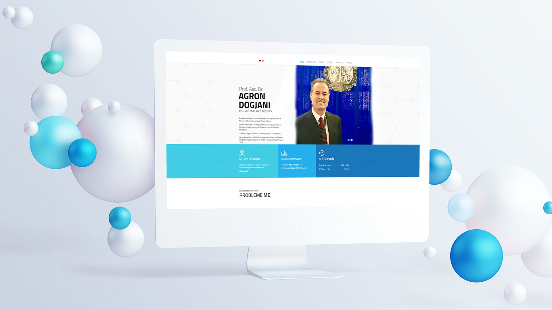The Dr. Agron Dogjani website, collecting his trauma surgery teaching, ATLS course material and television appearances.