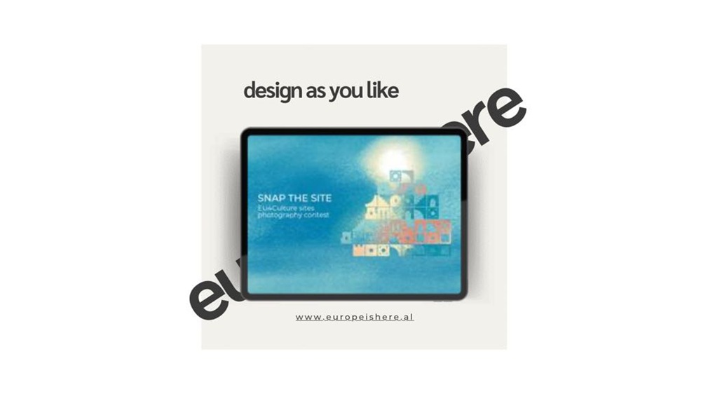 The Europe is Here website, showing the European Union’s everyday presence across Albania.