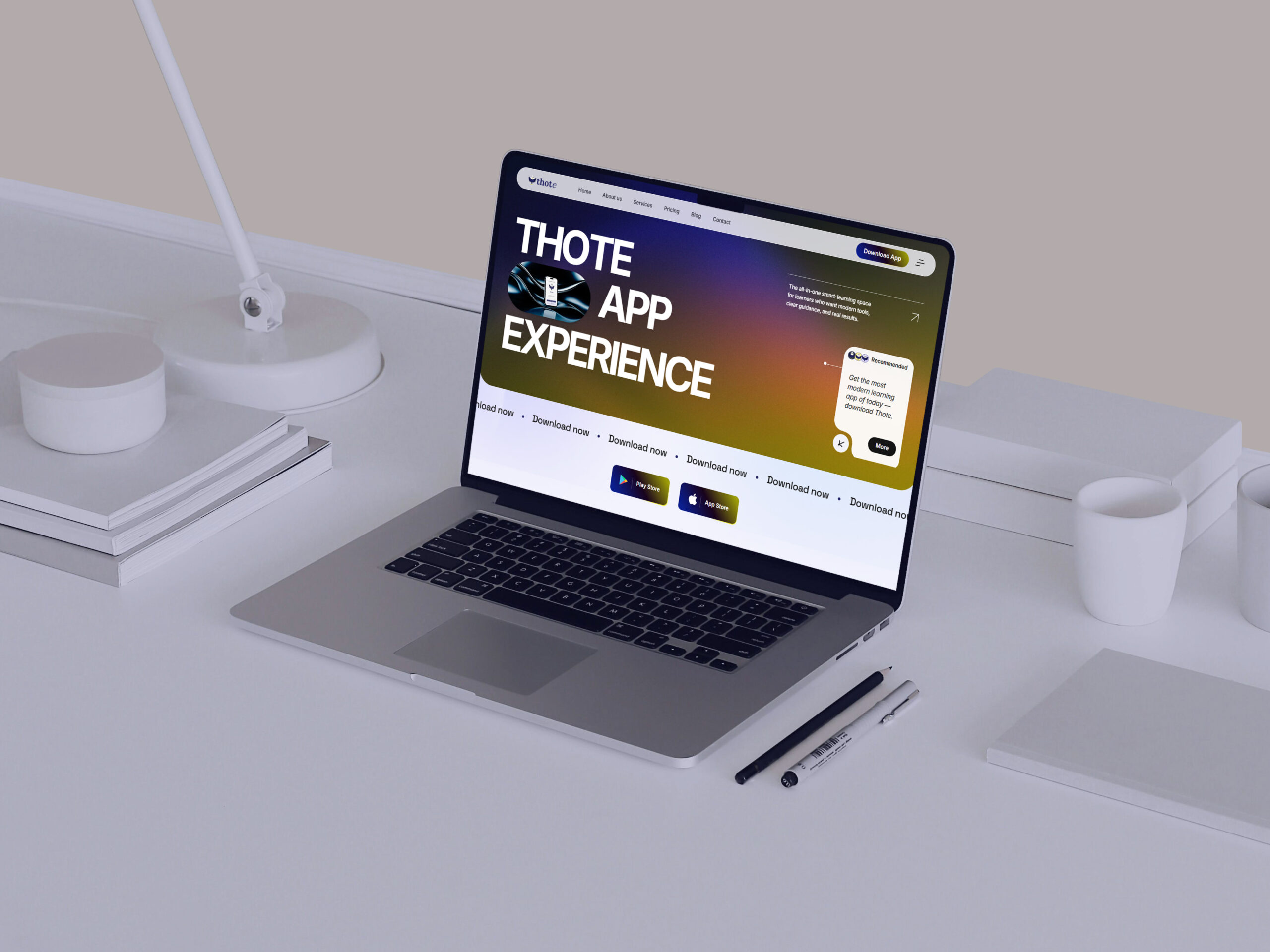 The Thote product, delivered by MIMS as a mobile application with a central management system.